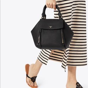 Tory Burch half moon satchel